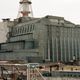 The concrete “sarcophagus” built over the Chernobyl nuclear power plant’s fourth reactor that exploded on April 26, 1986.